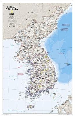 Korean Peninsula, Laminated - National Geographic Maps