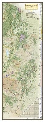 National Geographic Continental Divide Trail Laminated Wall Map -  National Geographic
