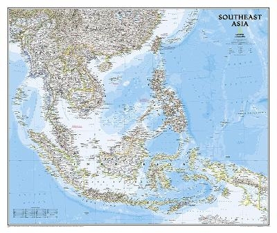 Southeast Asia Classic, Tubed - National Geographic Maps