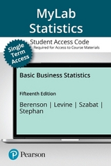 MyLab Statistics with Pearson eText (up to 18-weeks) Access Code for Basic Business Statistics - Berenson, Mark; Levine, David; Szabat, Kathryn; Stephan, David