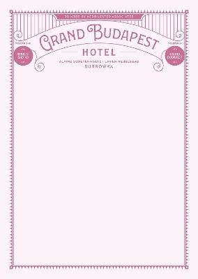 Fictional Hotel Notepads: Grand Budapest Hotel
