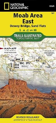 Moab East: Dewey Bridge, Sand Flats - National Geographic Maps