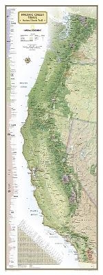 Pacific Crest Trail, Laminated - National Geographic Maps