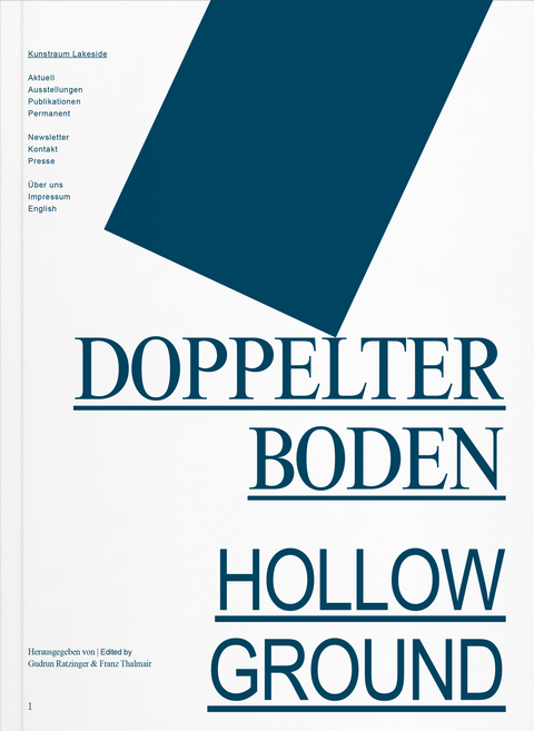 DOPPELTER BODEN / HOLLOW GROUND - Gudrun Ratzinger, Franz Thalmair