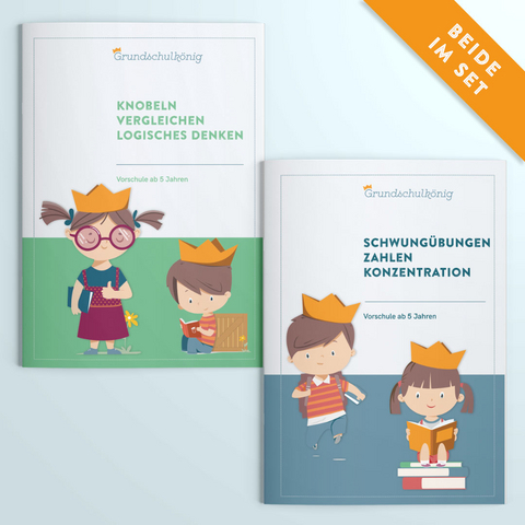 Vorschule - Vorteils-Set: Arbeitshefte "Schwungübungen" & "Knobeln" für die Vorschule - Manuela Winter, Sabrina Nägl