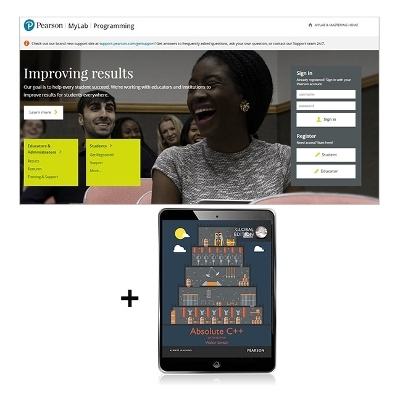 Absolute C++, Global Edition -- MyLab Programming with Pearson eText - Walter Savitch, Kenrick Mock