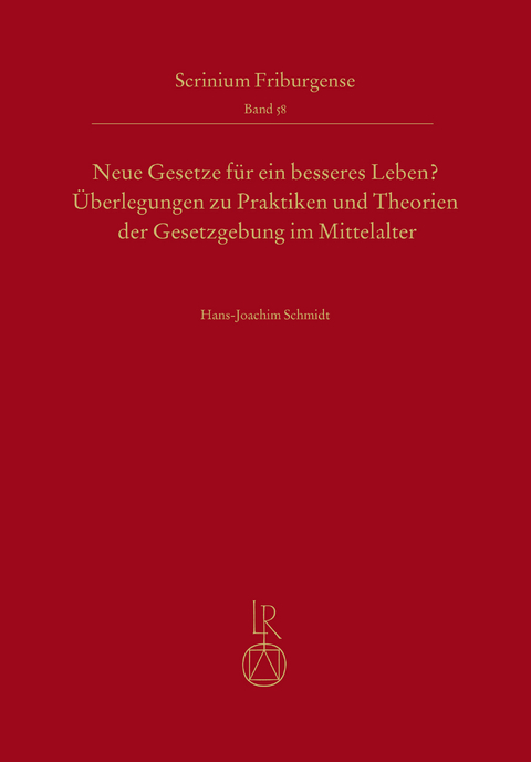 Neue Gesetze für ein besseres Leben? - Hans-Joachim Schmidt