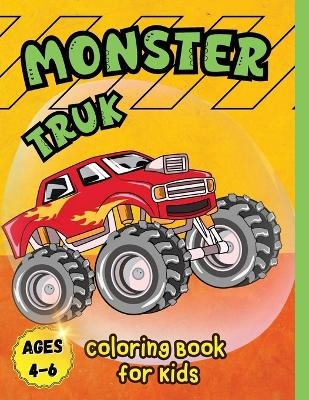 Monster Truck Coloring Book for Kids Ages 4-6 -  Tobba