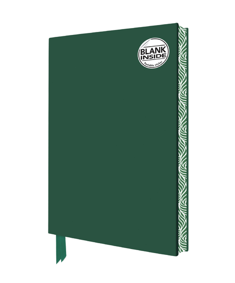 Racing Green Blank Artisan Notebook (Flame Tree Journals) - 