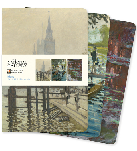 National Gallery: Monet Set of 3 Midi Notebooks - 