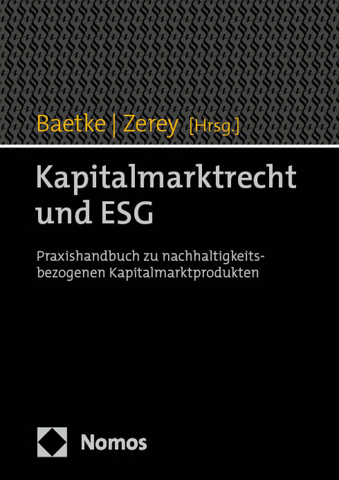 Kapitalmarktrecht und ESG - 
