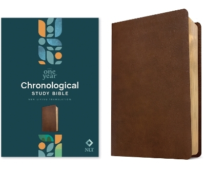NLT One Year Chronological Study Bible (Leatherlike, Rustic Brown) - 
