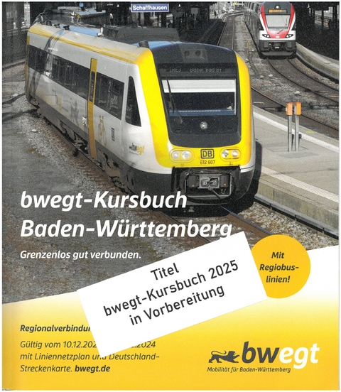 bwegt-Kursbuch Baden-Württemberg 2025