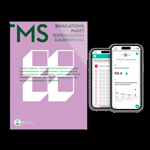 MedGurus TMS Vorbereitung 2024 Simulations-Paket - Anspruchsvoller Probetest zur Vorbereitung auf den Medizinertest mit digitaler Auswertung und Ermittlung der Studienplatzchancen - Alexander Hetzel, Anselm Pfeiffer, Constantin Lechner