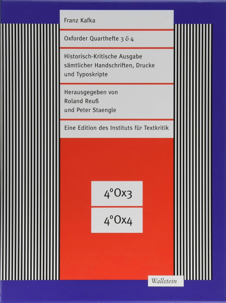 Oxforder Quarthefte 3 & 4 - Franz Kafka, Peter Staengle