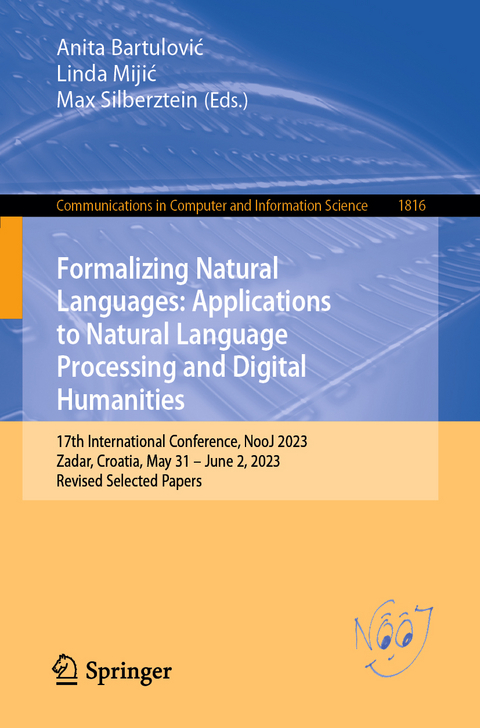 Formalizing Natural Languages: Applications to Natural Language Processing and Digital Humanities - 