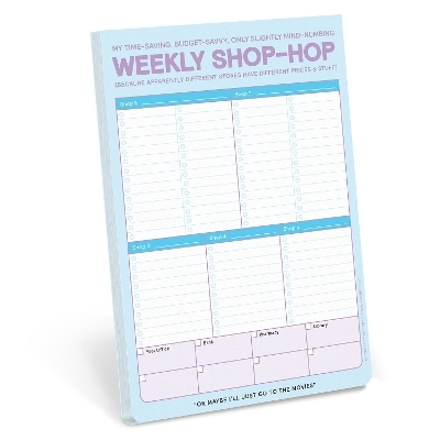 Knock Knock Weekly Shop-Hop Pad with Magnet (Pastel Version) -  Knock Knock