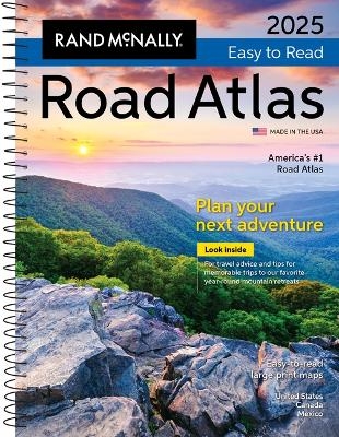 Rand McNally 2025 Easy-To-Read Midsize Road Atlas -  Rand McNally