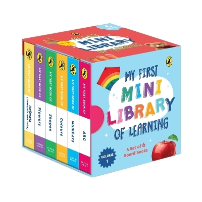 My First MINI Library of Learning: A box set of six early learning board books for toddlers (Volume 1) | ABC, Numbers, Colours, Shapes, Flowers, Animals | Expertly researched, carefully curated board books -  Puffin India