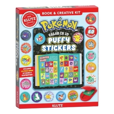 Pokemon Color-In 3D Puffy Stickers -  Editors of Klutz