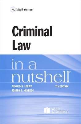 Criminal Law in a Nutshell - Joseph E. Kennedy