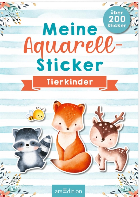 Meine Aquarell-Sticker – Tierkinder