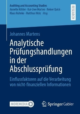 Analytische Prüfungshandlungen in der Abschlussprüfung - Johannes Martens