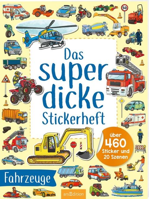 Das superdicke Stickerheft – Fahrzeuge