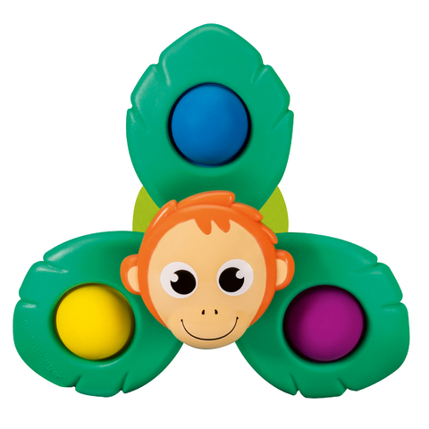 Ravensburger 4867 Play+ Pop-it Spinner: Affe, Saugnapf-Spielzeug, Silikon-Spielzeug, Baby-Spielzeug ab 6 Monate