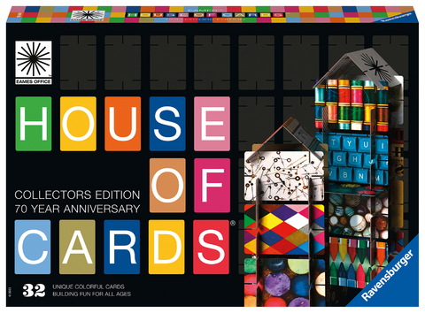 Ravensburger EAMES House of Cards® Collectors Edition - Der Steckspiel Klassiker mit den Designs von EAMES für Kinder ab 6 Jahren