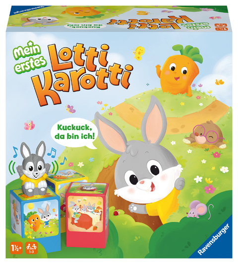 Ravensburger 20916 - Mein erstes Lotti Karotti, ein erstes Spiel für Kinder ab 1 ½ Jahren des Kinderspiel-Klassikers Lotti Karotti -  © Identity Games International B.V.
