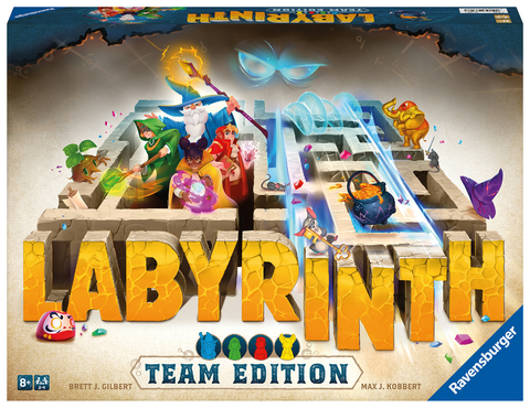 Ravensburger 27328 Labyrinth Team Edition- Die kooperative Variante des Spieleklassikers für 2 - 4 Personen ab 8 Jahren - Brett Gilbert, Max J. Kobbert