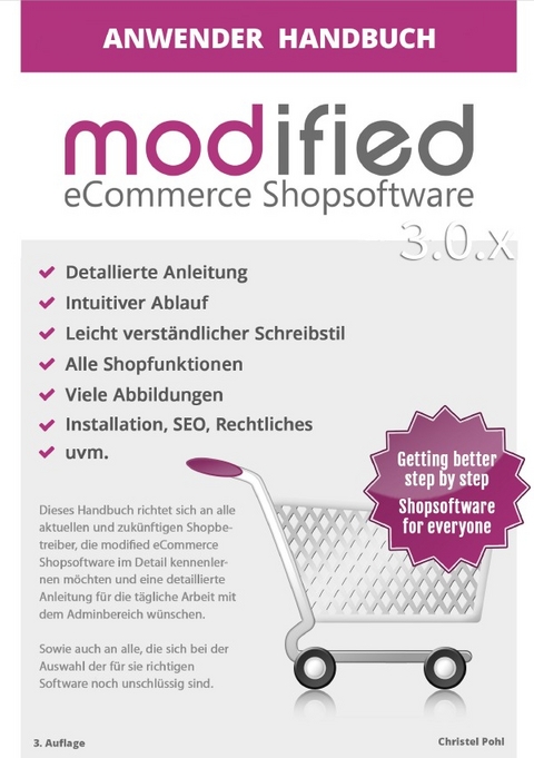 Anwenderhandbuch modified eCommerce 3.0.x - Christel Pohl