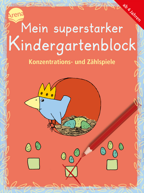 Mein superstarker Kindergartenblock. Konzentrations- und Zählspiele - Edith Thabet, Lena Roth, Katja Schmiedeskamp