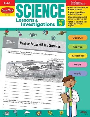 Science Lessons and Investigations, Grade 5 Teacher Resource -  Evan-Moor Educational Publishers