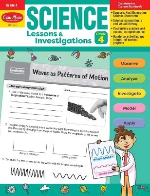 Science Lessons and Investigations, Grade 4 Teacher Resource -  Evan-Moor Educational Publishers