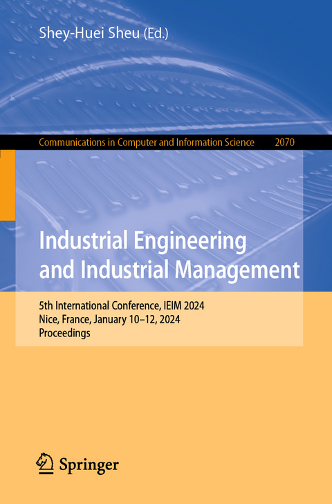 Industrial Engineering and Industrial Management - 