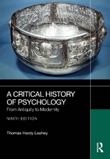 A Critical History of Psychology - Leahey, Thomas Hardy