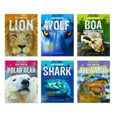 Deadly Predators Killer Kings of the Animal Kingdom 6 Books Set Collection - Angela Royston