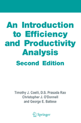 An Introduction to Efficiency and Productivity Analysis - Coelli, Timothy J.; Rao, Dodla Sai Prasada; O'Donnell, Christopher J.; Battese, George Edward