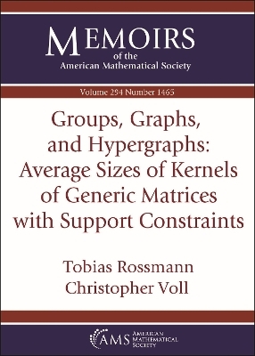 Groups, Graphs, and Hypergraphs: Average Sizes of Kernels of Generic Matrices with Support Constraints - Tobias Rossmann, Christopher Voll