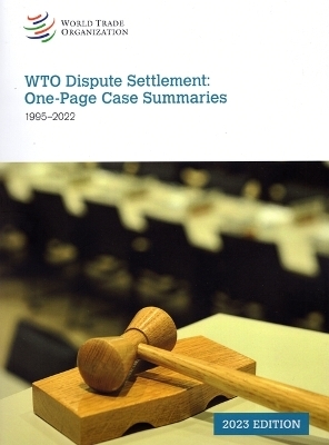 Wto Dispute Settlement - 