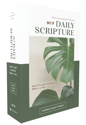 NIV, Daily Scripture, Super Giant Print, Paperback, White/Green, Comfort Print -  Zondervan
