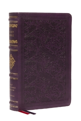 NKJV Large Print Reference Bible, Purple Leathersoft, Red Letter, Comfort Print (Sovereign Collection) -  Thomas Nelson