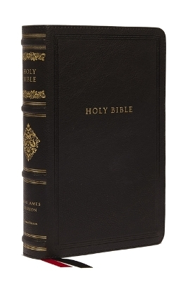 KJV Large Print Reference Bible, Black Leathersoft, Red Letter, Comfort Print (Sovereign Collection) -  Thomas Nelson