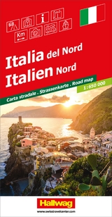 Hallwag Strassenkarte Italien Nord 1:650.000