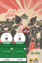 Animal Farm / Farm der Tiere - 2 Teile (2 Bücher + 2 MP3-Audio-CD + exklusive Extras) - Frank-Lesemethode - George Orwell