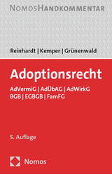 Adoptionsrecht - Reinhardt, Jörg; Kemper, Rainer; Grünenwald, Christoph