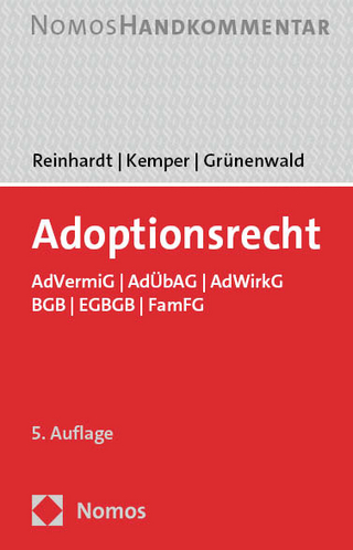 Adoptionsrecht - Jörg Reinhardt; Rainer Kemper; Christoph Grünenwald