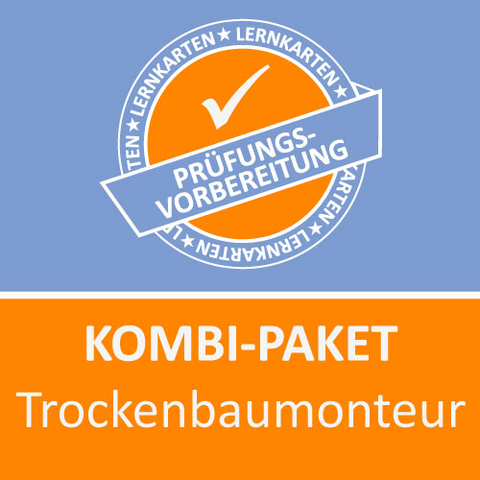Kombi-Paket Trockenbaumonteur Lernkarten - Jennifer Christiansen, M. Rung-Kraus